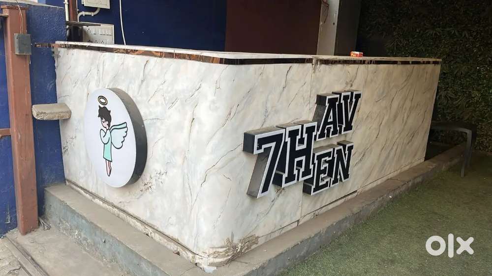 Counter table for food stall