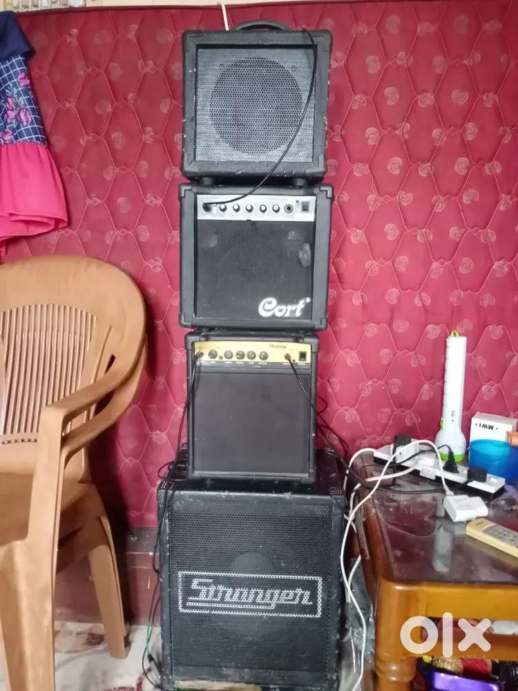 Electric guitar, processor ,spekar for sals,