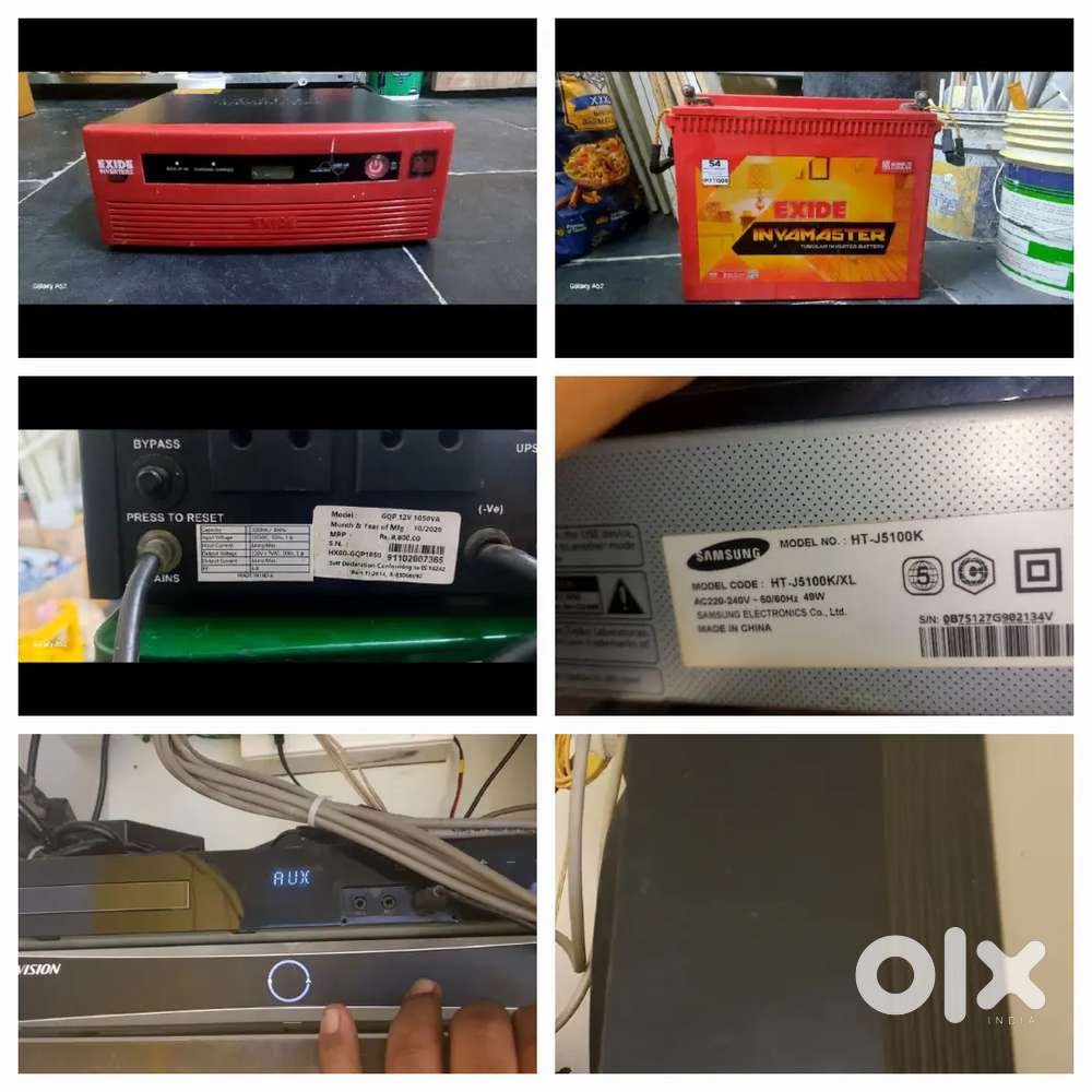 Exide Inverter &150AH BATTERY,  samsung home theater for sale