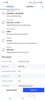 Samsung mobile m31s 6/128