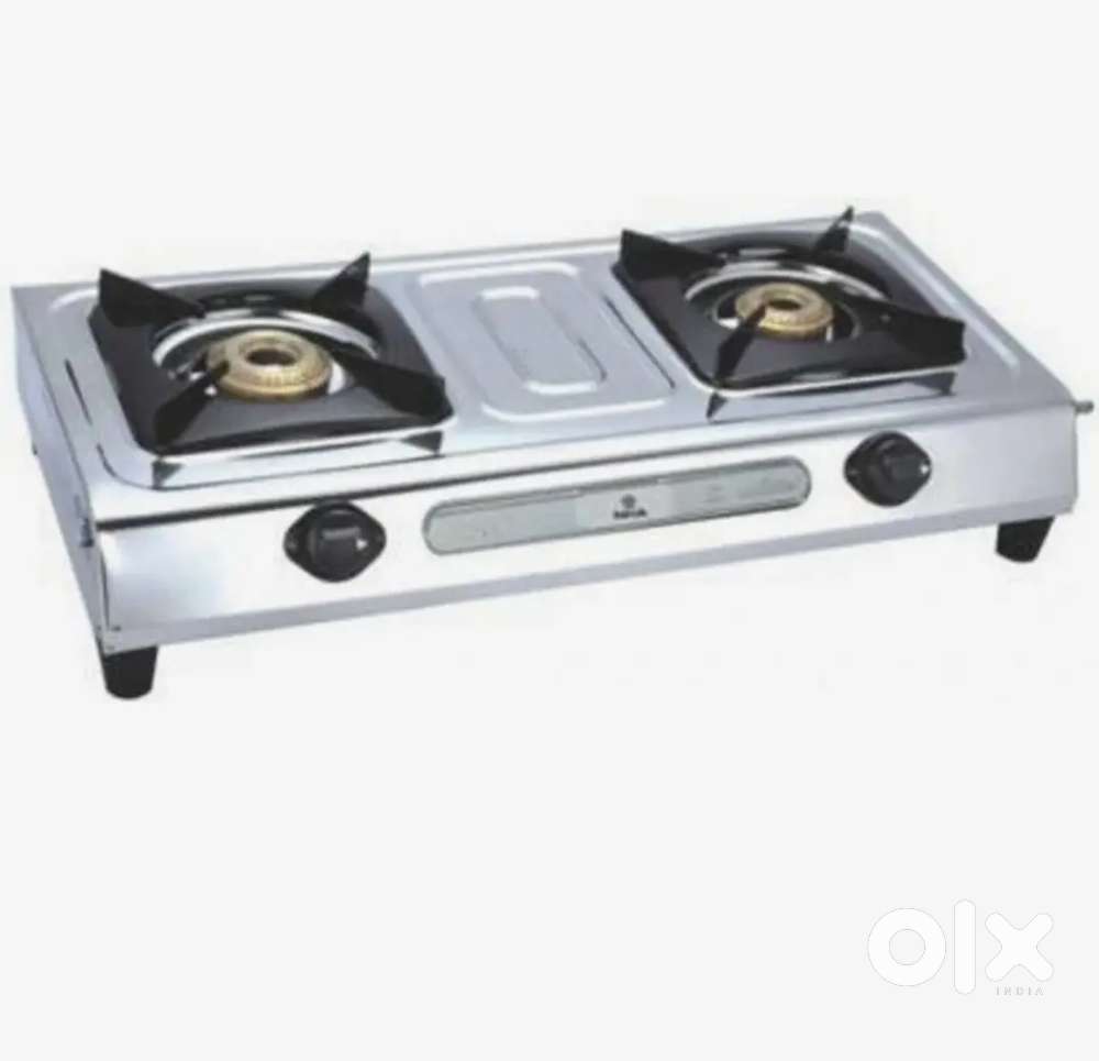 Stainless Steel Manual Gas Stove (2 Burners)