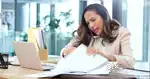 Female office secretary