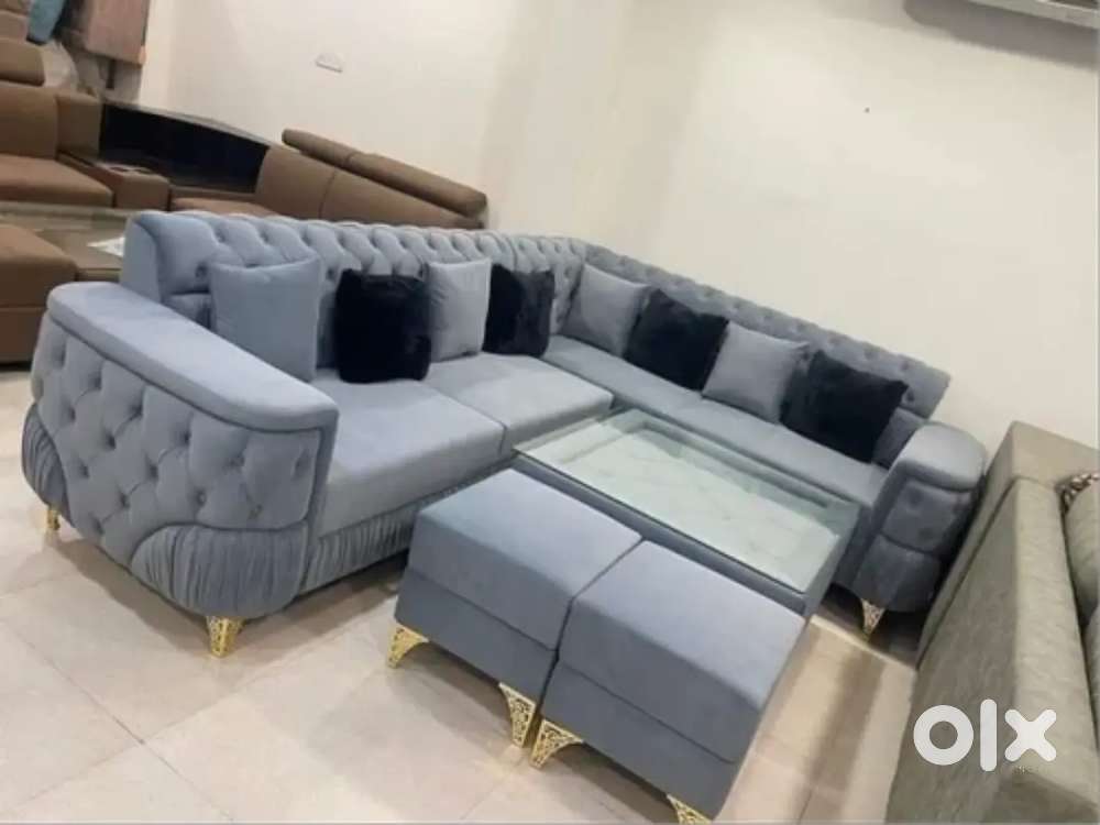 Today big discount buy new sofa set 8490/- L sofa 16490/- EMI plans