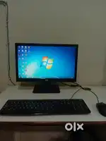 Desktop computer with 120GB SSD HP Monitor, mouse and keyboard