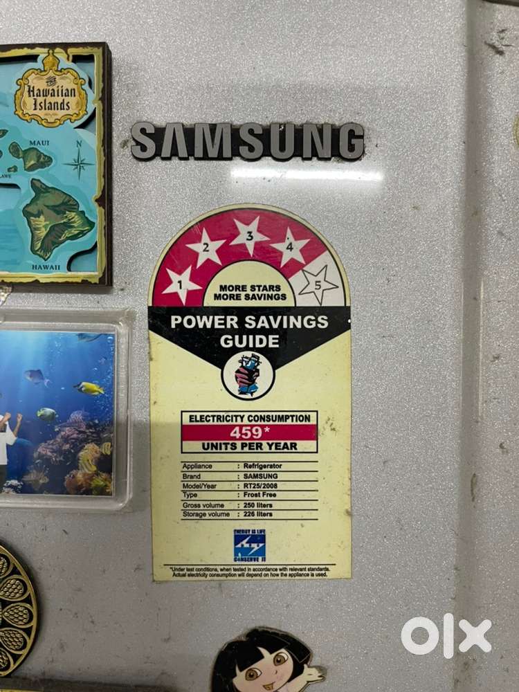 Samsung 4 star fridge 250 liters