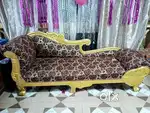 Long sofa resting