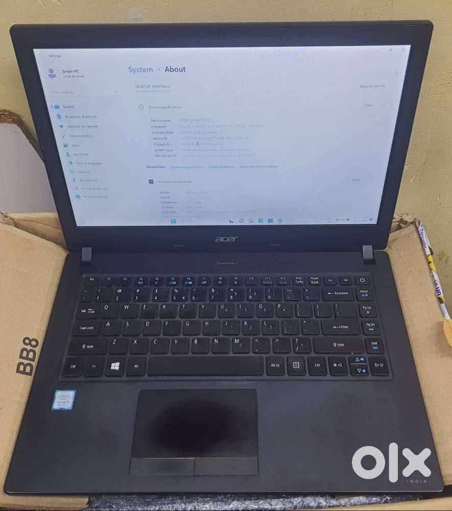 Acer laptop for sale. i5 8th gen processor, 8GB RAM and 256GB SSD