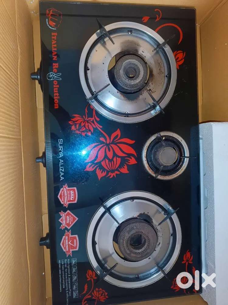 Surya 3 burner stove gas automatic