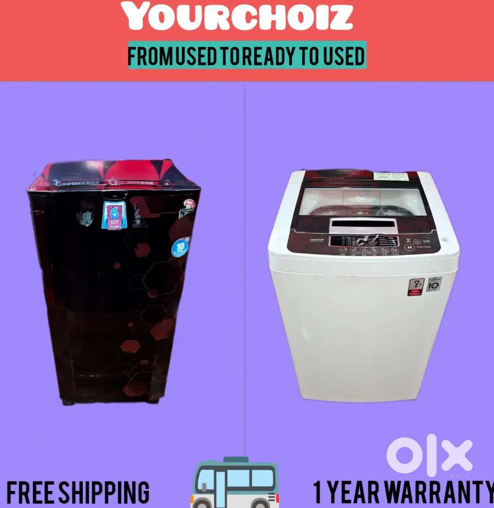 Experience the best of both world with our washing machine and fridge