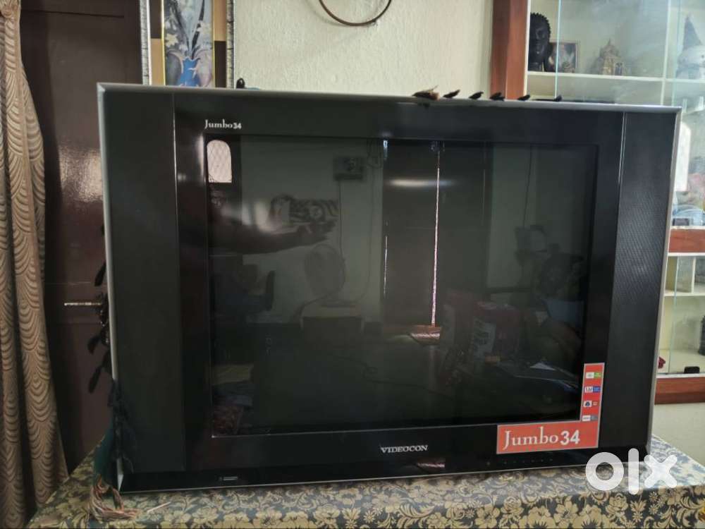 Videocon 34 inch jumbo TV with DVD player from son