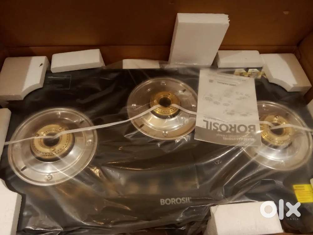 BOROSIL,3 BURNER GAS STOVES