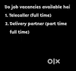 Telecalling and Delivery partner