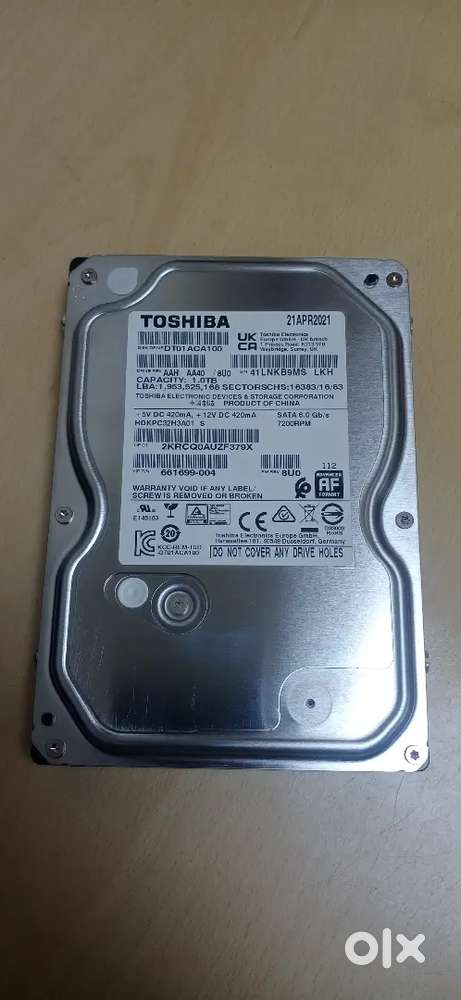 1 TB External Harddisk