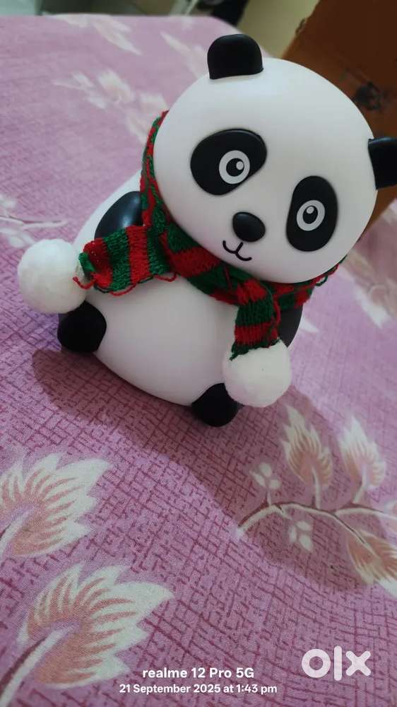 Night light panda with touch sensor
