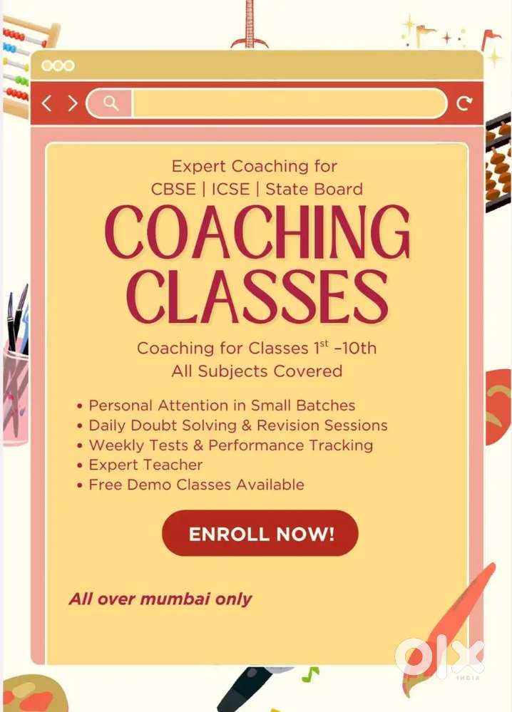 Private Home tuitions all over mumbai