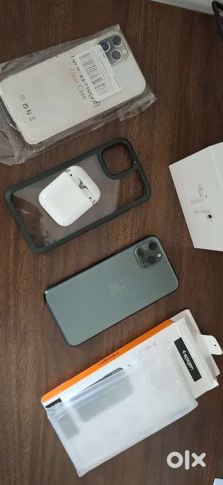 Urgent Sale iPhone 11 Pro 256GB Midnight Green+AirPods+Full Box