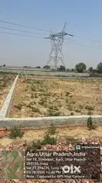 Khali plot agra mai 5500 rupay gaj rambagh se hathras road par