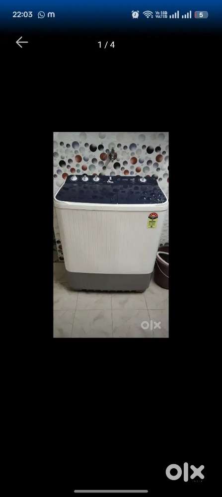 Haier washing machine 7.5 kg in good working condition