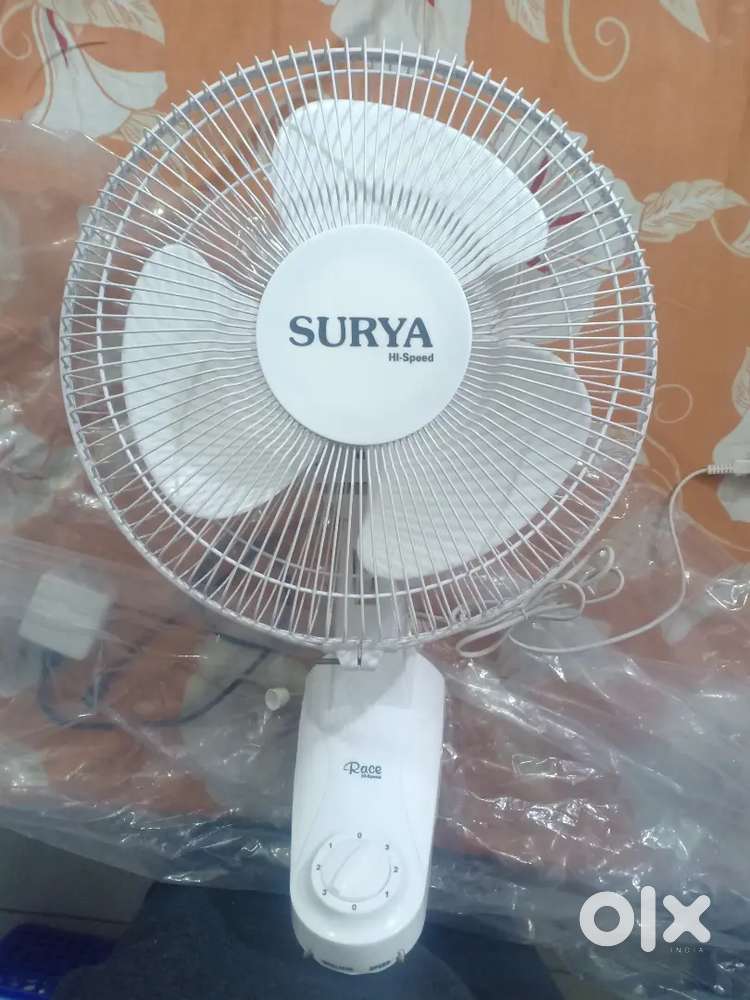 Surya High Speed Wall Mount Fan, Brand New.(FIXED PRICE)
