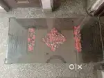 Wooden Centre Table With Glass