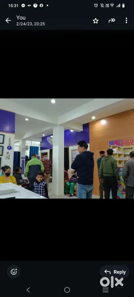 Required in multispecialit clinic  nursing staff