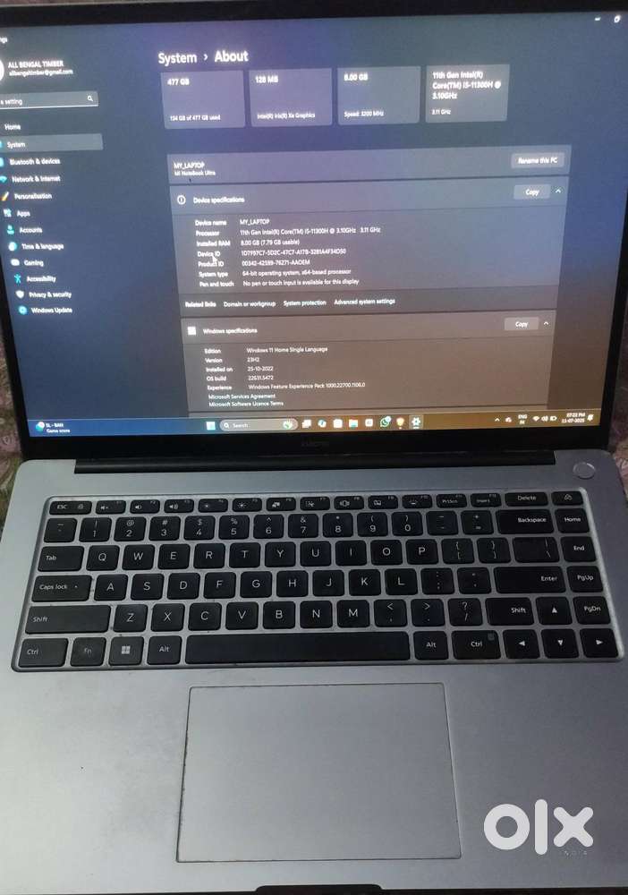 Xiaomi Mi Notebook Ultra negotiable price (15.6″, i5‑11300H)