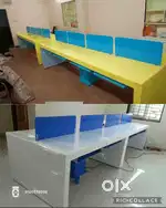 Workstations office tables cubicle partitions chairs desk furniture