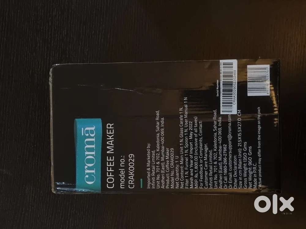 Coffee Maker (great for quick coffee at home or office space)