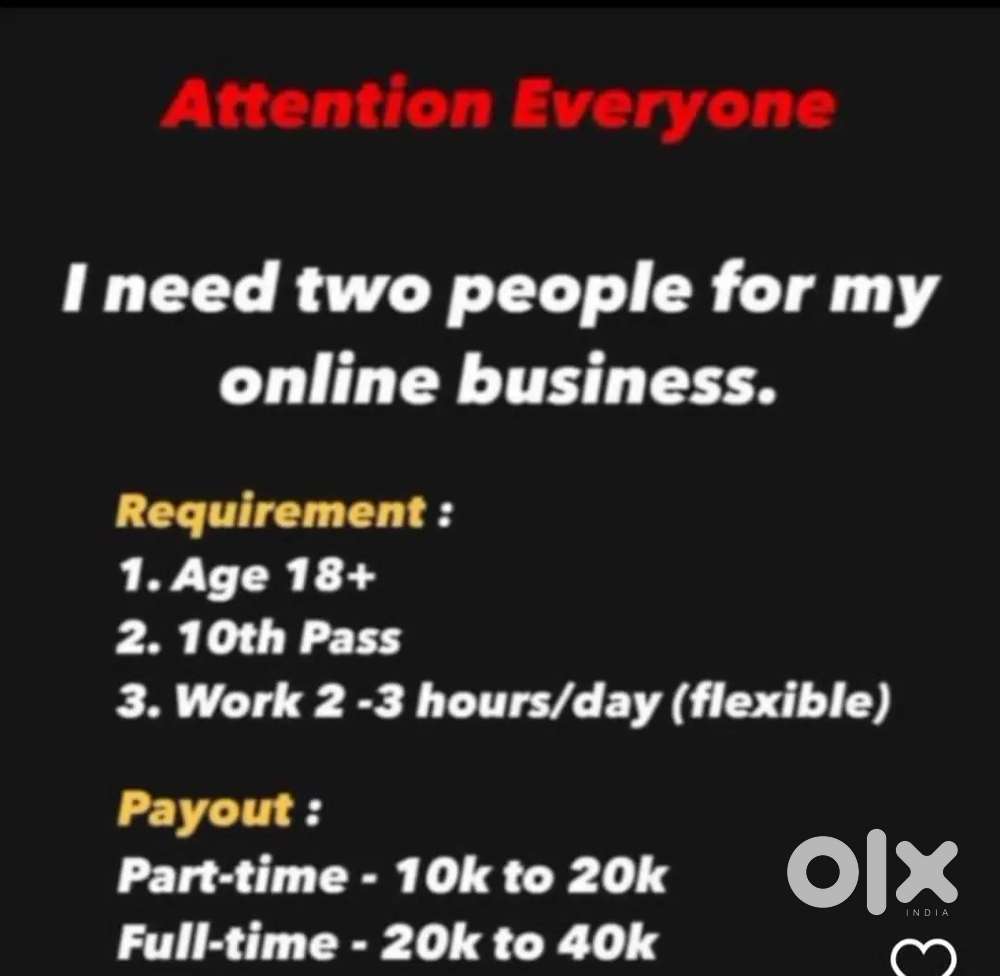 Online work from home