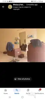 Salon chair and sofa and almirah
