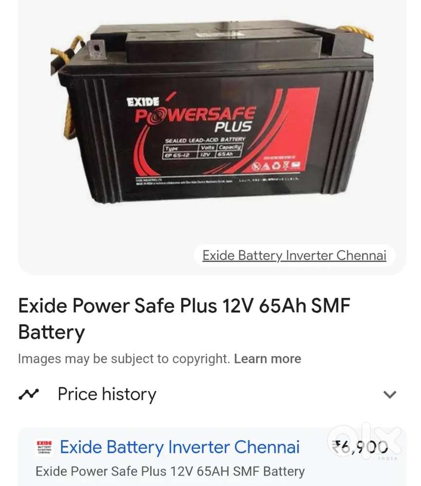 65AH BATTERY 4800 only 3 month used battery good condition