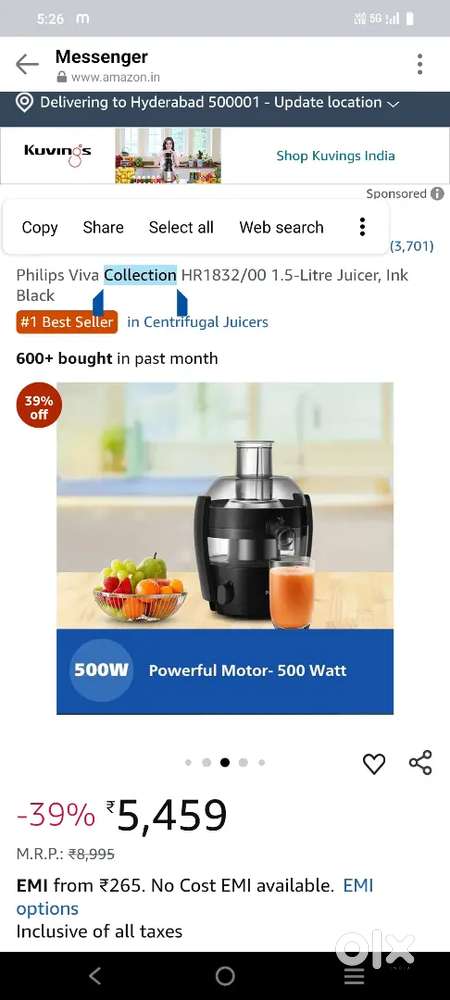 Phillips centrifugal juicer