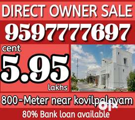 Premimum site, plot sale DTCP kovilpalayam kmch sathy road
