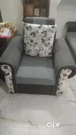 Free storage cum desk with Two 1-seater sofas in very good condion