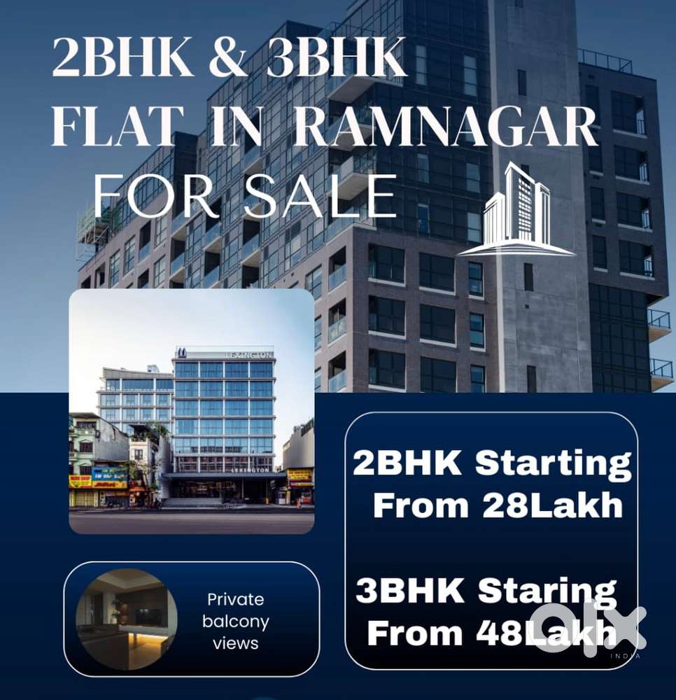 2 BHK in Ramnagar at 28 lakhs 3 Bhk 45 lakhs