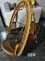 wooden hanging chair