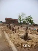 Plot with foundation and piller