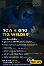 TIG WELDERS VACANCIES 10-15 NOS