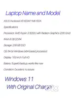 8GB RAM AMD Rygen 3 3250U Laptop with Integrated AMD Radeon Graphics C