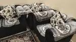 5 seater Sofa set with cushion cover and sofa covers