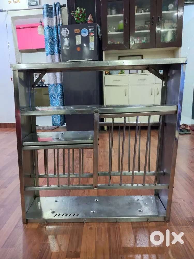 Kitchen Bartan Stand Large Stainless steel