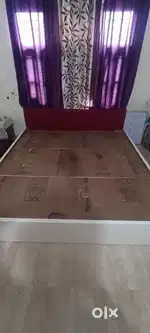 Box bed with side table