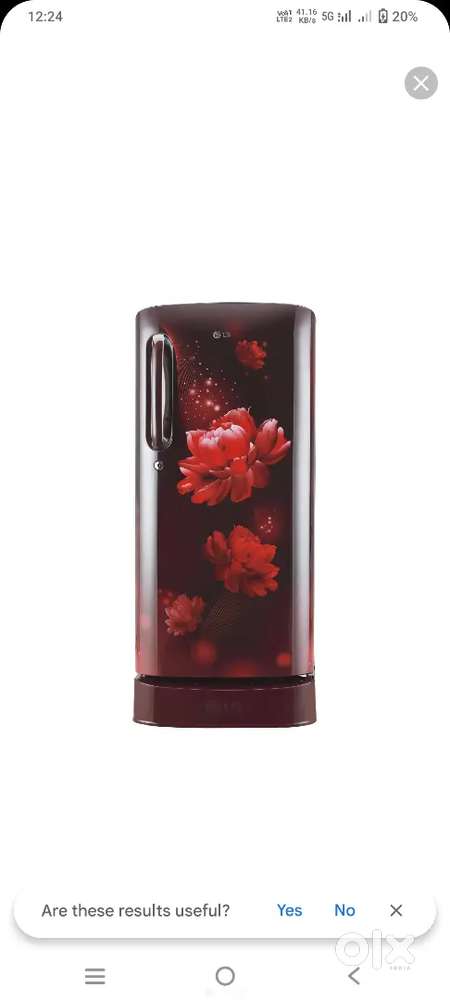 LG Fridge 190 ltr only 2 months old like new condition