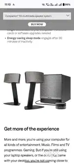 Bose companion 2.1 channel home theatre
