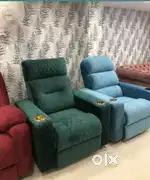Manual velvet Recline sofa chair in emi available Aliyar Arham factory