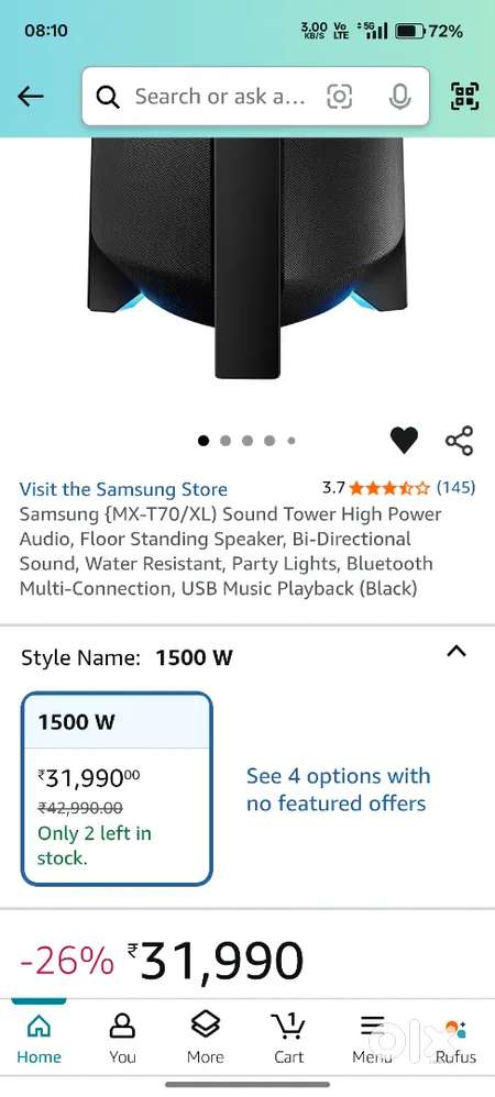 Samsung (MX-T70 /XL) party speaker