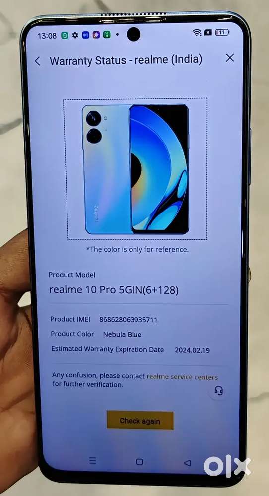 New original Realme 10 pro 5G 6+6/128 3 month warranty only mobil