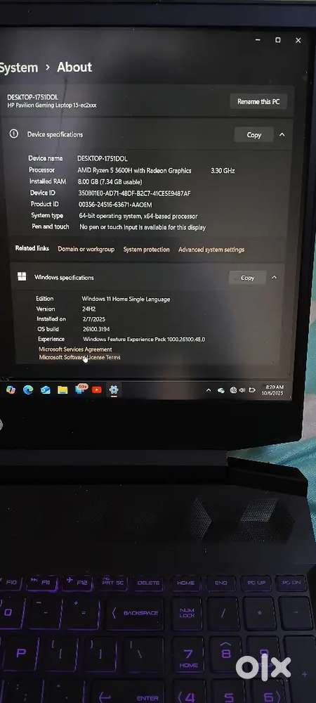 HP PAVILION GAMING LAPTOP