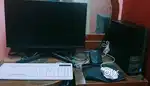 Sumsung computer  CPU and keyboard with mouse
