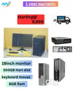 Ram - 8GB  Hard disk - 500GB  SSD - 256GB  Inbuild Speaker